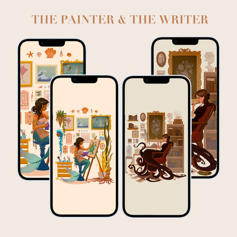 Mermay - The Painter & The Writer Phone Wallpapers