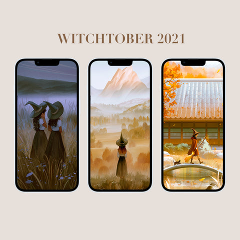 Witchtober 2021 Phone Wallpapers